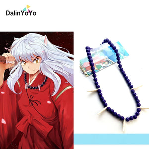 Inuyasha Necklace Word Spirit Rosary Beaded Necklace Bangle Pendant