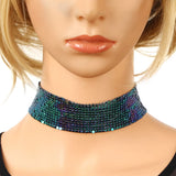 Crystal Rhinestone Choker Necklace Wedding Party Jewelry