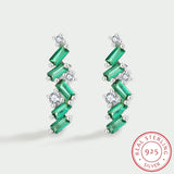 Emerald Para?pa Sterling Silver Studs Earrings for Women