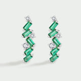 Emerald Para?pa Sterling Silver Studs Earrings for Women