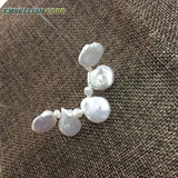 Keshi Pearl Pendant Necklace for Women with Box Chain