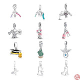 European Pink Dentistry Toothbrush Teeth Diy Bead Charm