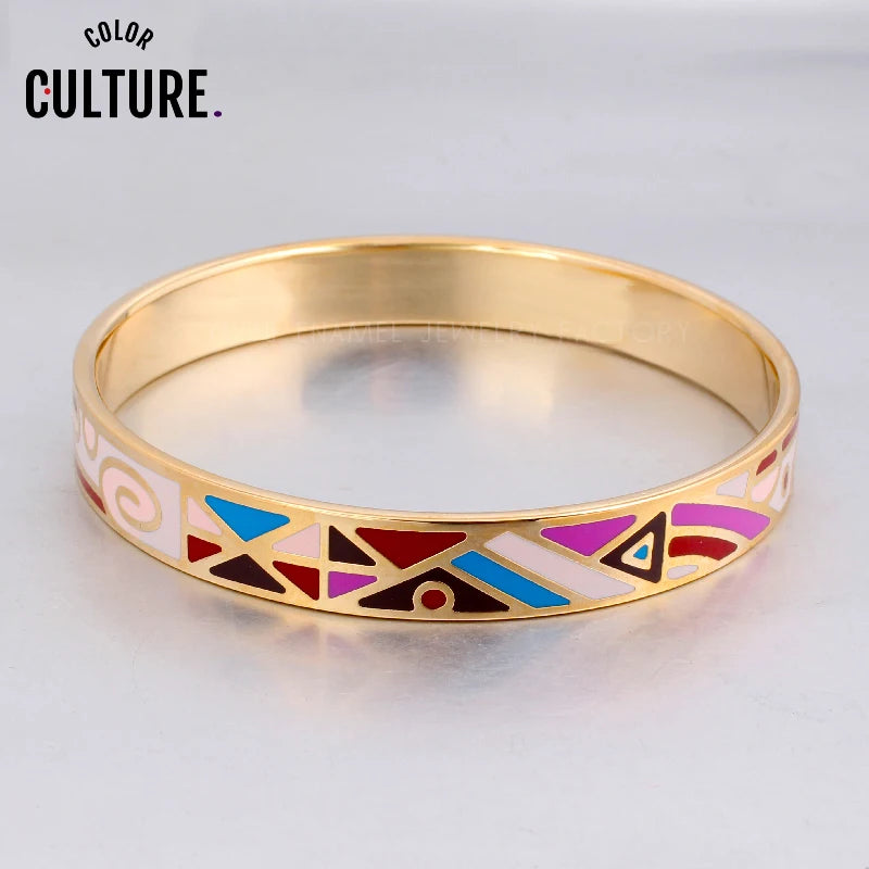 Vintage Style Enamel Bangles for Women