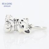 925 Sterling Silver Sweet Cat Charm Bead