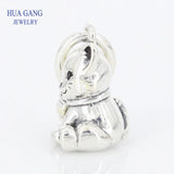 925 Sterling Silver Sweet Cat Charm Bead