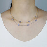 925 Sterling Silver Crystal Evil Eye Necklace
