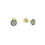 925 Sterling Silver Crystal Evil Eye Necklace