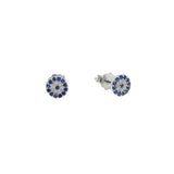 925 Sterling Silver Crystal Evil Eye Necklace