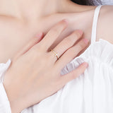 18K Diamond Cross Couple Ring S925 Silver Engagement Bridal Gift