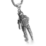 3D Astronaut Pendant Necklace Galaxy Universe Spaceman Retro