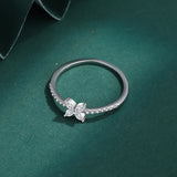Butterfly Diamond Couple Ring Sterling Silver Anniversary Jewelry