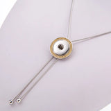 Golden Snake Chain Snap Necklace 70CM Adjustable for 18MM Charm Snap Buttons