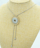 Golden Snake Chain Snap Necklace 70CM Adjustable for 18MM Charm Snap Buttons