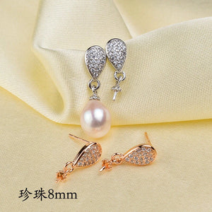 Earring Findings Settings for Pearls Beads Stones Jade