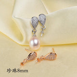 Earring Findings Settings for Pearls Beads Stones Jade
