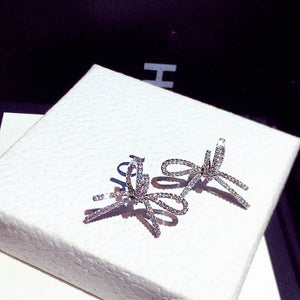 Butterfly Micro Inlaid Rhinestone Earrings for Women