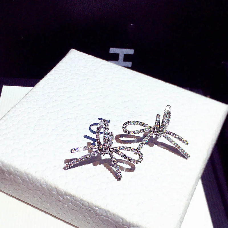 Butterfly Micro Inlaid Rhinestone Earrings for Women