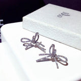 Butterfly Micro Inlaid Rhinestone Earrings for Women