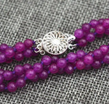 Ruby Bead Necklace 18-Inch Fine Jewelry
