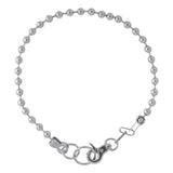 Gothic Punk Personality Silver Keychain Buckle Neck Chain Collar Choker