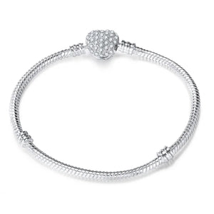 DIY Silver Snake Chain Bracelet 925 Fit European Charm Bracelet for Women