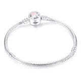 DIY Silver Snake Chain Bracelet 925 Fit European Charm Bracelet for Women