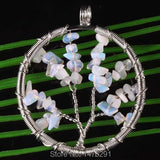 Mix-Color Stone Pendant Set - 9PCS