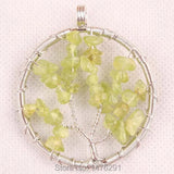 Mix-Color Stone Pendant Set - 9PCS