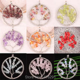 Mix-Color Stone Pendant Set - 9PCS