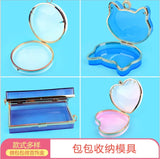 Heart-shaped Cat Head Silicone Mould for Resin Crafts