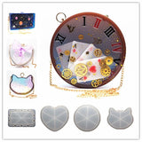 Heart-shaped Cat Head Silicone Mould for Resin Crafts