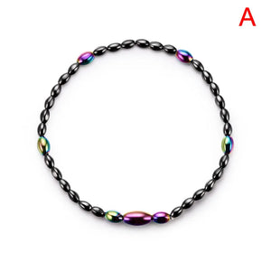 Hematite Stone Weight Loss Anklet Slimming Magnetic Beads Bracelet
