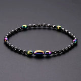 Hematite Stone Weight Loss Anklet Slimming Magnetic Beads Bracelet