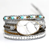 Boho Beads Leather Bracelet for Women