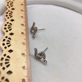 Earrings Mountings Classical Findings Settings Jewelry Parts Fittings for Pearls