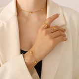 Versatile Peach Heart Necklace Sweet Personality Women's Jewelry