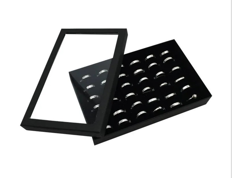 Transparent Jewelry Display Holder Box 36 Slots Organizer