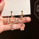 Korea Style Enamel Star Moon Clip on Earrings for Women Party Gift