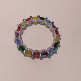 Multicolor Statement Rings for Women Cubic Zircon Finger Rings