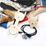 100pcs Rabbit Shape Jewelry Paper Cards 4x11.5cm Bracelet Rubber String Necklace