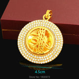 CZ Allah Pendant Necklace Islam Muslim Women Jewelry