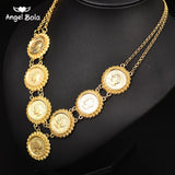 Muslim Allah Necklace Arabic Coin Necklace for Women