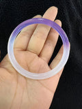Rare Bicolor Agate Jade Bangle Bracelet Fine Jadeite Jewelry Gift