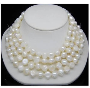 Natural 8-9mm Cultured Pearl Necklace 60''