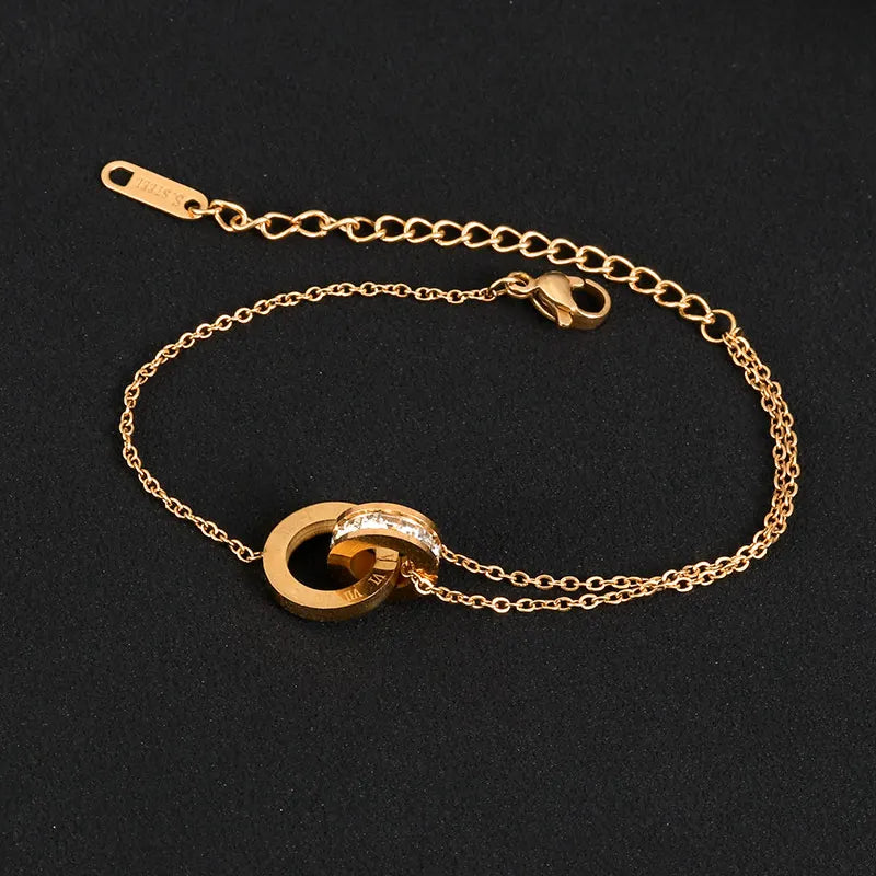 Geometric Multicolor Chain Bracelet for Women