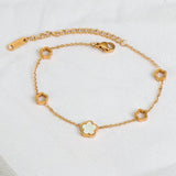 Geometric Multicolor Chain Bracelet for Women