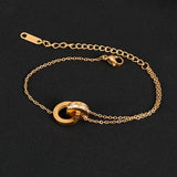 Geometric Multicolor Chain Bracelet for Women