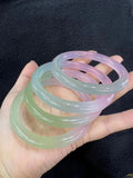 Natural Agate Bangle Bracelets Women Handcarved Jade Bangles Jadeite