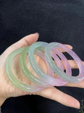 Natural Agate Bangle Bracelets Women Handcarved Jade Bangles Jadeite