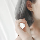 S925 Sterling Silver Star Earrings Crystal Fine Jewelry Wedding